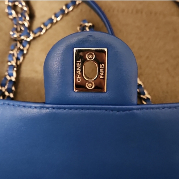 Chanel Patent Blue Medium Crossbody/ Shoulder Handbag 💙⚡️ - Picture 2 of 13